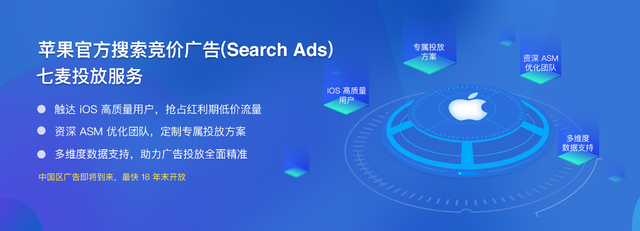 七麥數據發布2018蘋果ASM競價廣告報告:超2萬款App在美國投放